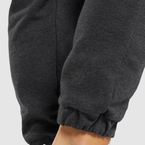 Оптовая продажа тяжелых флисовых хлопчатобумажных спортивных штанов с эластичной резинкой на талии для женщин