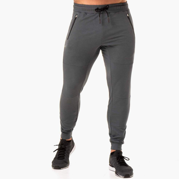 Специална цена за панталони за фитнес - висококачествени фитнес спортни спортни облекла за фитнес на едро Slim Fit джобове с цип панталони Jogger за мъже – AIKA