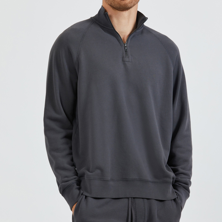 Discount Price Jogging Pants - Wholesale Gym Athletic Wear Cotton Polyester Custom Logo Men Plain Quarter Zipper Pullover Sweatshirts – AIKA