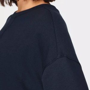 Veleprodaja bombažnih poliestrskih navadnih puloverjev s stranskim razcepom po meri za ženske