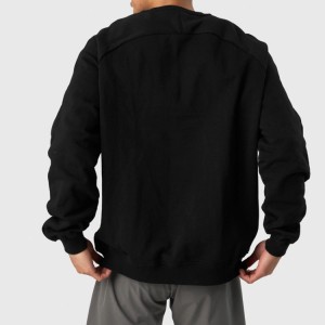 Lag luam wholesale Fleece Paj Rwb Polyester Custom Crewneck Oversized Workout Plain Sweatshirts Rau Txiv neej