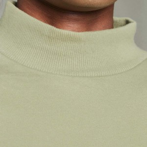 လက်ကား Streetwear စိတ်ကြိုက်လိုဂို Turtleneck အမျိုးသမီးများ Cotton Essential Cropped Sweatshirts