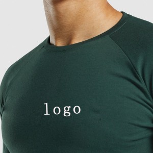 Meilleure vente Logo personnalisé à manches longues entraînement musculaire Gym Sport coton Compression t-shirts