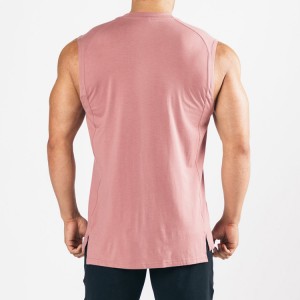 Prilagođeni logotip Trčanje Aktivna odjeća Pamuk Bodybuilding Fitnes majice Prazne majice bez rukava za muškarce