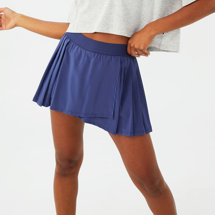 Best Seller Gym Wear Girls Fitness Wrap Tennis Dress Women Pleated Tennis Skirts detail pictures