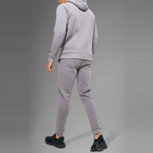 De-kalidad na Men Joggers Suits Set Custom na 1/4 Zipper Plain Sports Tracksuit Para sa Mga Lalaki