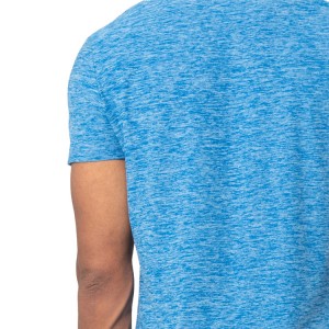 Grossisthandel 92%Polyester 8%Spandex Shortssleeve Män Sport Gym T-shirts Custom Logo