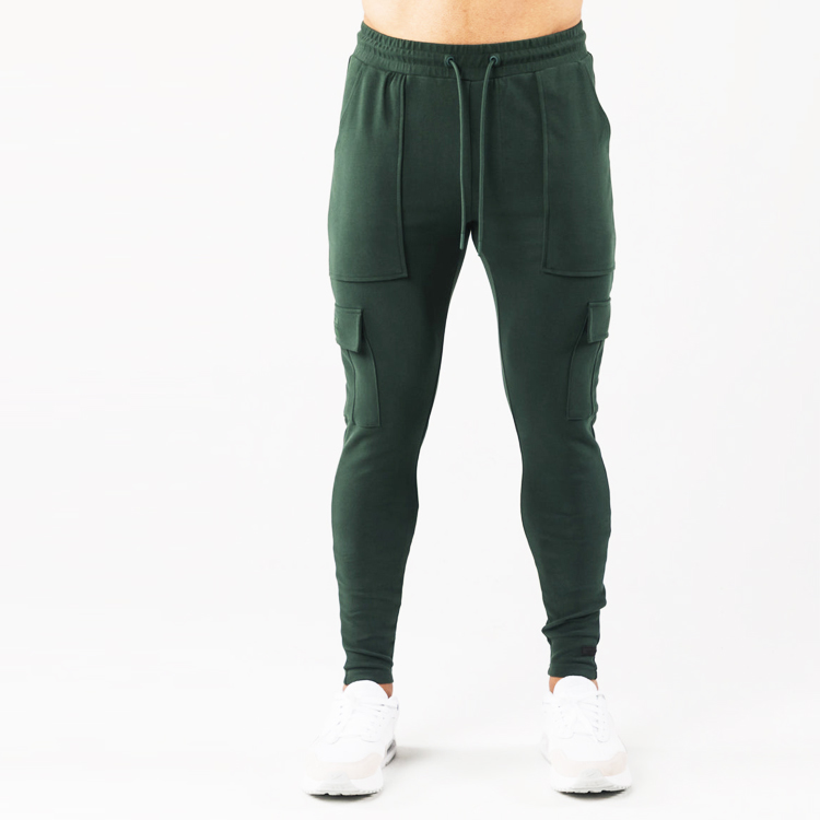 Pantaloni de jogging din bumbac pentru bărbați, vânzări cu ridicata, cu șnur, talie, personalizat, pantaloni de trening, slim fit, imagine prezentată
