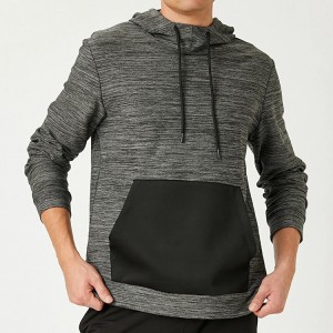 High Quality Polyester Plain Workout Contra Color Pullover homines Custom Plumarii Hoodie