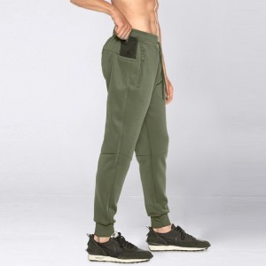 Hot Sale Προσαρμοσμένο βαμβακερό πολυεστερικό αθλητικό παντελόνι jogger με τσέπες με φερμουάρ για άνδρες