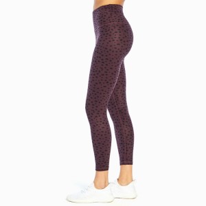 La aduana sublima la impresión de los pantalones del gimnasio de la cintura alta 7/8 polainas de las medias de la yoga para las mujeres