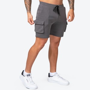 Poto Pocket Cargo OEM Drawstring Waist Slim Fit Workout Shorts For Men