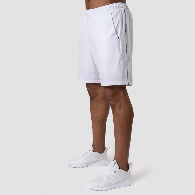 Rýchle dodanie dodávateľa pruhovaných cvičebných legín - Výroba športového oblečenia Zákazkové logo Ľahké polyesterové pánske šortky na behanie 2 v I – AIKA