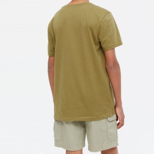 Hög kvalitet mjuk bomull enfärgad kortärmad anpassad logotyp pojkar T-shirts för barn