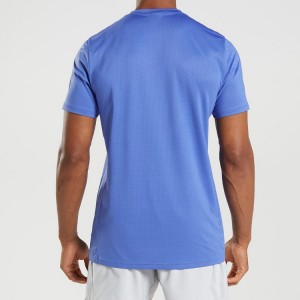 Özel Yüksek Kaliteli Örgü Polyester Koşu Atletik Spor Spor T Shirt Erkekler Için