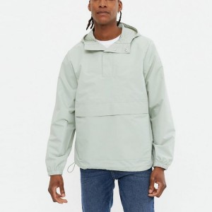 Egendefinert lett 100 % polyester Active 1/4 Zip Hoody Gym Windbreaker-jakke for sportsklær for menn