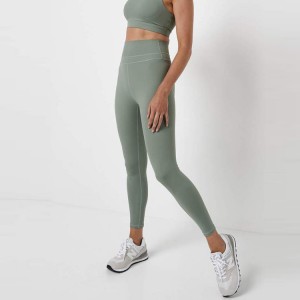 Custom High Waist Polyester Spandex Fitness Workout Yoga Leggings Mo Tamaitai