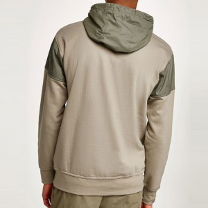Hot Sale Gym Blank Street Wear Slim Fit Contrast Design Plain Hoodies Sweatshirts Custom Logo For Men