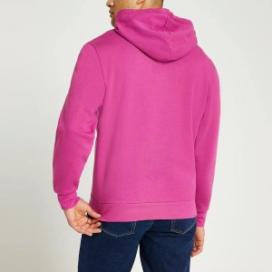 High Quality Wholesale French Terry Cotton Spandex Plain Pullover Hoodies Custom Logo For Men