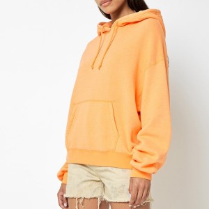 Kounga High French Terry Cotton Wholesale Wahine Patea Oversize Plain Loose Pullover Hoodies