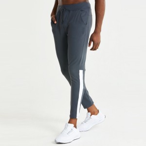 Pantaloni da jogging sportivi da uomo con coulisse in vita a contrasto per allenamento al polpaccio