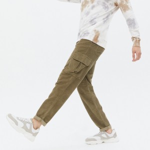 Pantallona të reja në modë për stërvitje me bel me kadife për meshkuj Veshje rruge