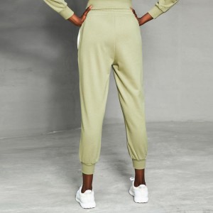 Custom Slim Fit Cotton Polyester Athletic Gym Wear Fitness Drawstring Waist Women Jogger Sweat Pants na May Pocket