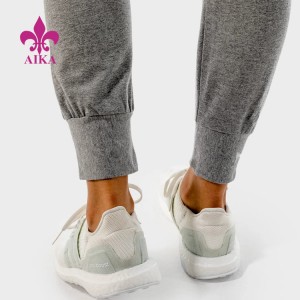 Top Quality Stretch Ladies Gym Zipper Pocket Sweat Pants Borong Slim Fit Joggers Untuk Wanita