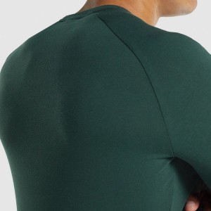 सर्वाधिक बिकने वाली कस्टम लोगो लंबी बांह की मांसपेशी प्रशिक्षण जिम स्पोर्ट कॉटन संपीड़न टी शर्ट