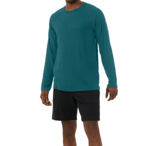 Tricouri sportive de înaltă calitate pentru antrenament, personalizate, simple, pentru bărbați, cu mânecă lungă