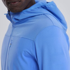 Hot Sell Soft Cotton Embroidery Logo Full Zip Up Slim Fit Workout Hoodies Para sa Mga Lalaki
