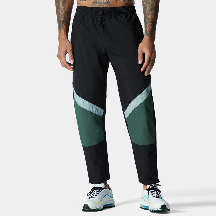 Горячая распродажа Oem T Shirt - оптовая продажа легких дышащих спортивных штанов для фитнеса на заказ для спортзала и полиэстера с цветными блоками Jogger Track Pants - AIKA
