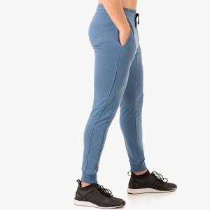 Veleprodajne prozračne muške pamučne hlače za vježbanje s uzicom za struk s džepom