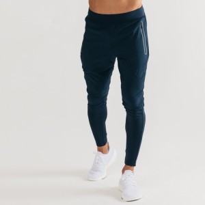 Aktivne mrežaste hlače z elastiko v pasu za fitnes, najlonske tekaške hlače za tek na progi za moške