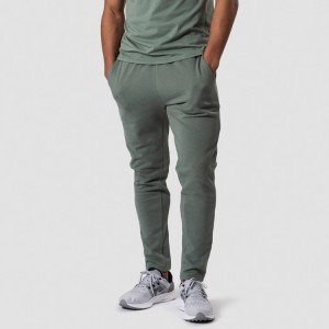 Velkoobchod bavlněné francouzské froté sportovní kalhoty pro volný čas fitness módní fitness roztažitelné tepláky pro muže