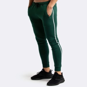 Велепродаја бочне траке прилагођене мушке панталоне са врпцом у струку за вежбање Слим Фит џогере за теретану