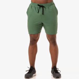 Engros French Terry Cotton Mænd Gym Sports Track Sweat Shorts med lomme