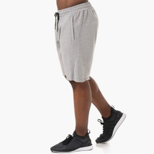 Groothandel op maat gemaakte French Terry Cotton Heren Workout Sports Sweat Shorts met zakken