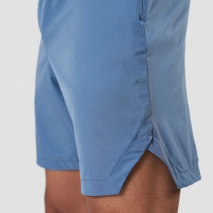 Tilpasset høykvalitets glidelåslomme atletisk shorts Cool Dry Fitness Gym Shorts for menn