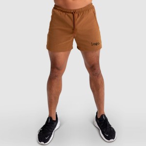Four Way Stretch Quick Dry Polyester Elastisk midje Sports Athletic Shorts For Menn