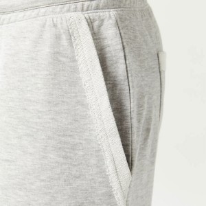 Groothandel French Terry Cotton Raw Edge Custom Mans Fitness Workout Sweat Shorts