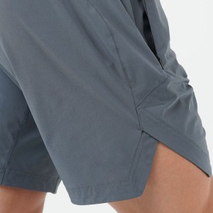 Vysoko kvalitné rýchloschnúce 100% polyesterové pánske športové šortky so sťahovacou šnúrkou v páse, strih do V