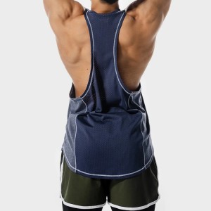 OEM Lättvikt Snabbtorkande Mesh Back Stringer Custom Logo Printing Men Gym Tank Tops