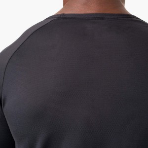 सास फेर्ने मेष कपडा अनुकूलित द्रुत सुख्खा मांसपेशी स्लिम फिट सादा जिम टी शर्ट पुरुषहरूको लागि