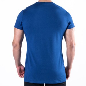 Muscle Fit Manica Corta Logo Personalizatu Men Blank Workout Plain Cotton T-shirts