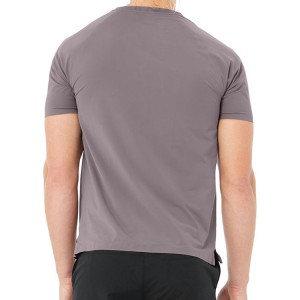 Senaste designen i grossistledet Custom Blank Slim Fit Polyester Spandex Fitness T-shirts för män