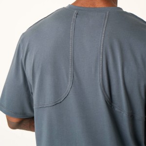Oversize მაისურები საბითუმო 100% ბამბა ცარიელი მამაკაცის მაისური