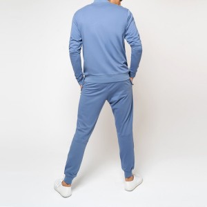 High Quality Wholesale Quick Dry Polyester Men Blank Slim Fit Tracksuits Custom Logo