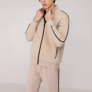 Hot Sell Gym Anti-Pilling Cotton Polyester Slim Fit Custom Jogger Tracksuit Set for Men