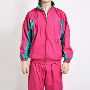 Nagykereskedelmi könnyű, színes blokk egyedi logójú nylon tornatermi sporttréningruha szett férfiaknak